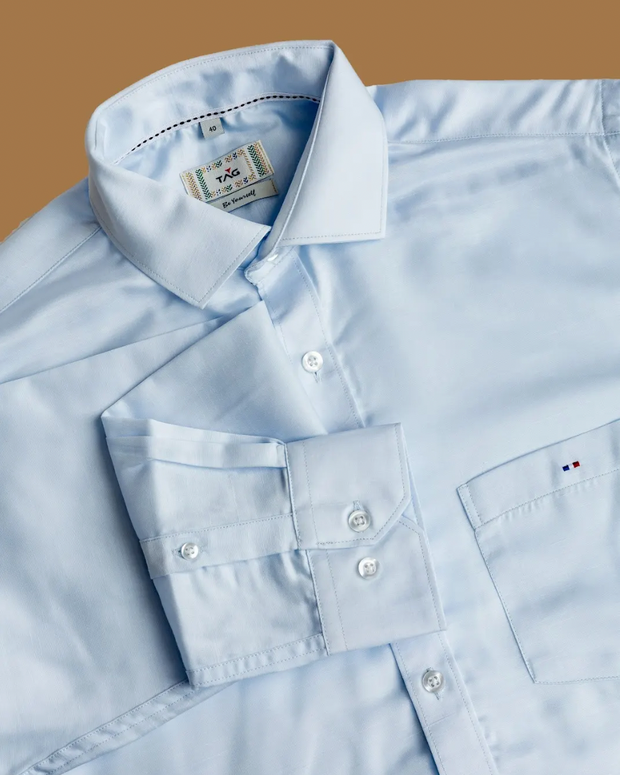 Arctic Blue Classic Solid Shirt