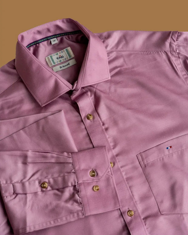 Mauve Classic Solid Shirt