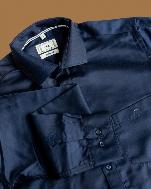 Midnight Blue Classic Solid Shirt