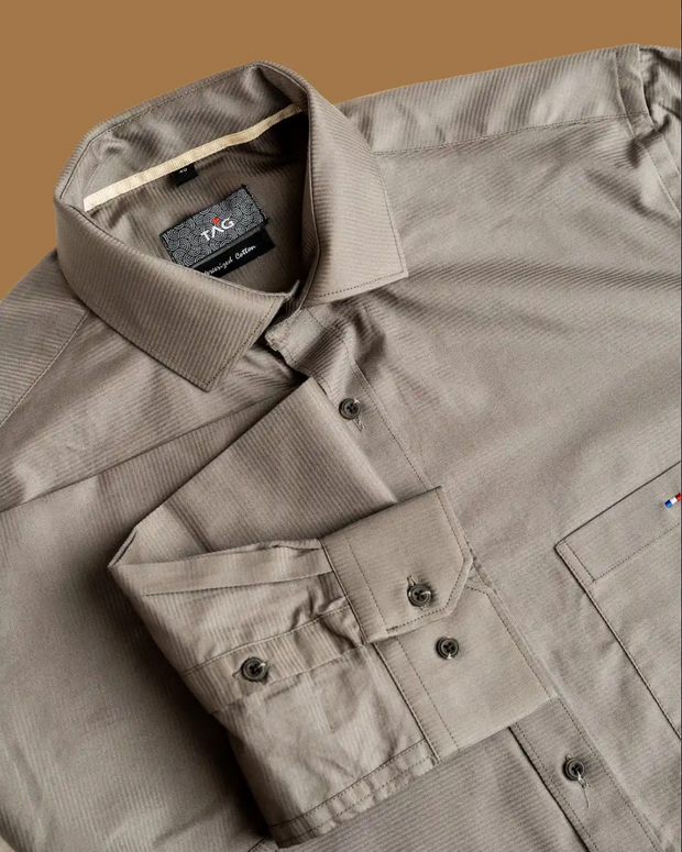 Khaki Classic Solid Shirt