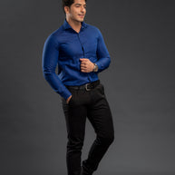 Royal Navy Two Tone Oxford Plain Shirt