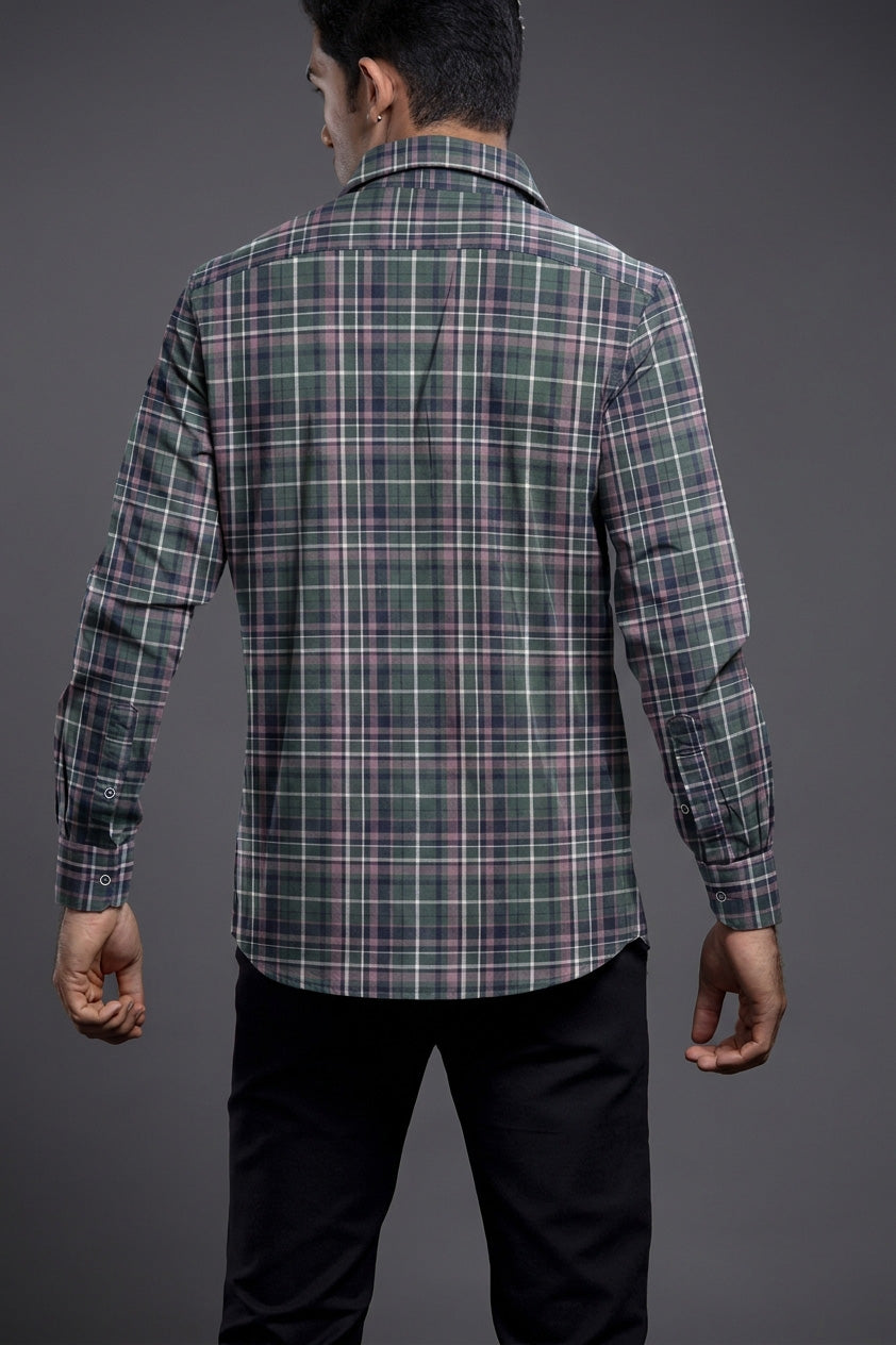 Olive Checkered Shirts