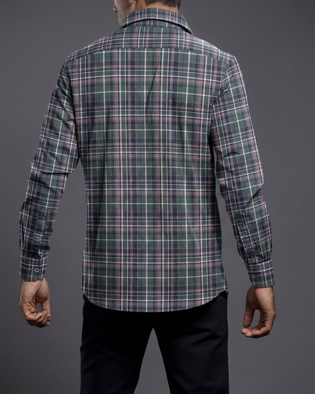 Olive Checkered Shirts